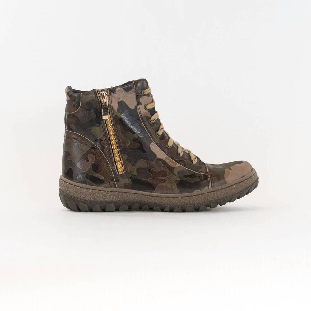 NEW V-ITALIA women's 1041-z kiki high top boot in camo